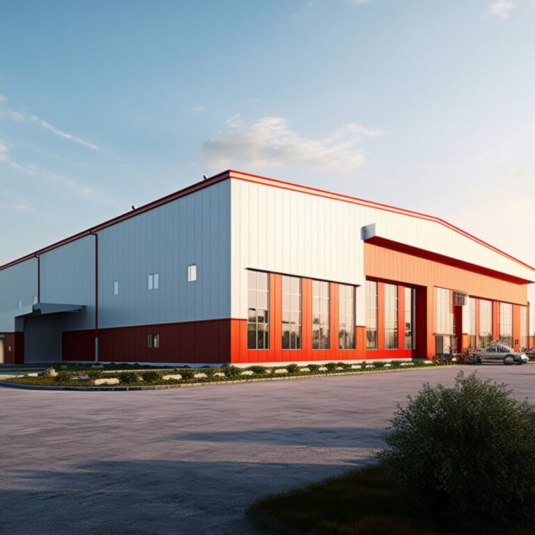 إنشاء هنجر حديدي حديث في الرياض